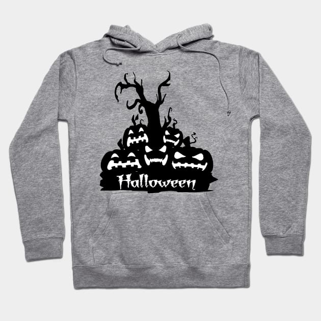 Pumpkin Halloween Witch Party Costume Gift Hoodie by DHdesignerPublic